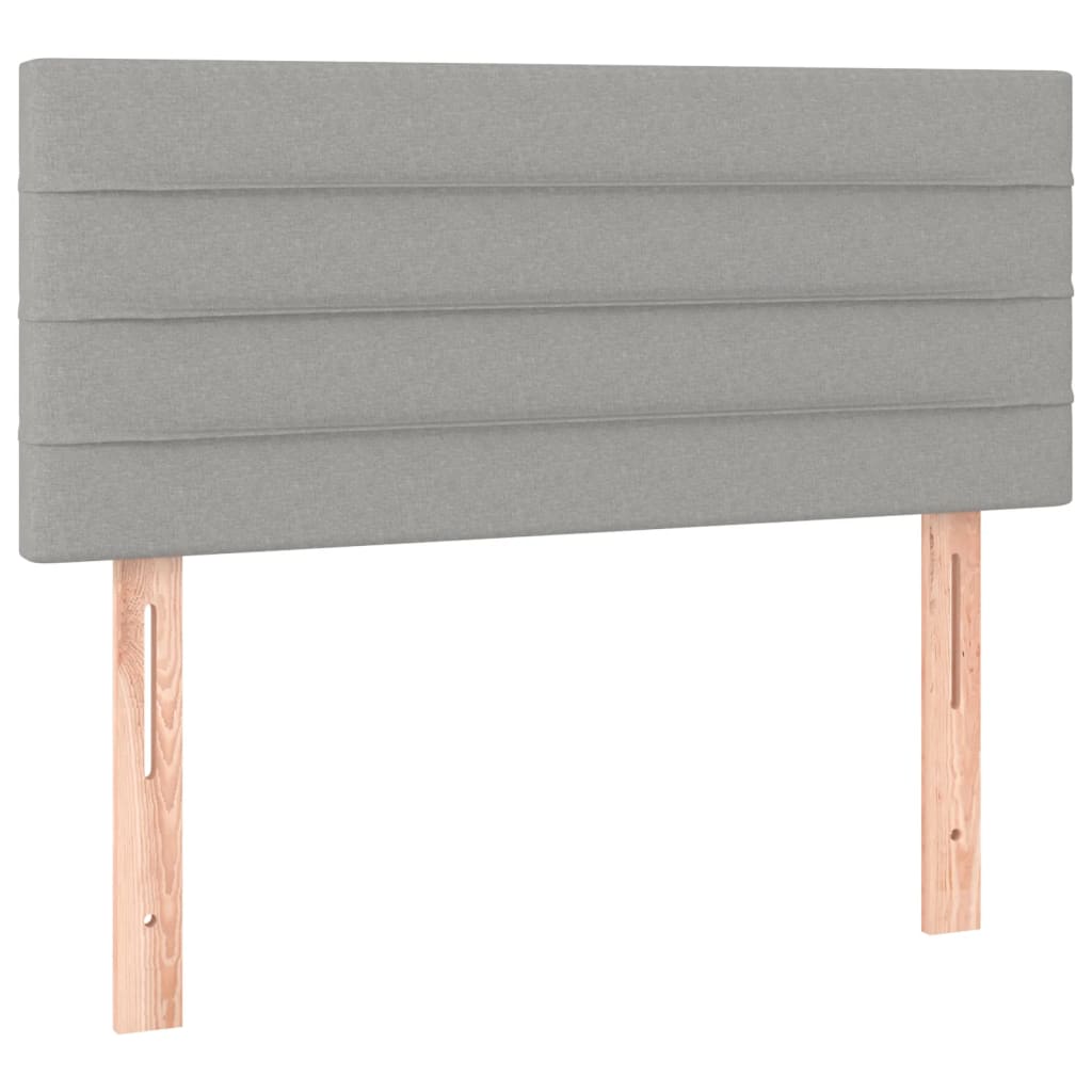 LED uzglavlje svjetlosivo 80 x 5 x 78/88 cm od tkanine
