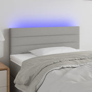 LED uzglavlje svjetlosivo 80 x 5 x 78/88 cm od tkanine