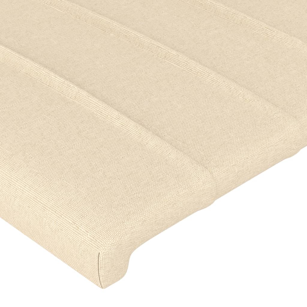 LED uzglavlje krem 200x5x78/88 cm od tkanine