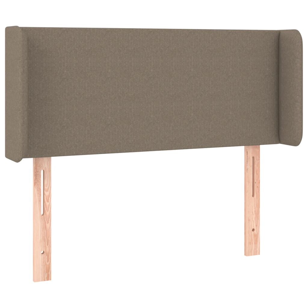 LED uzglavlje smeđesivo 103x16x78/88 cm od tkanine