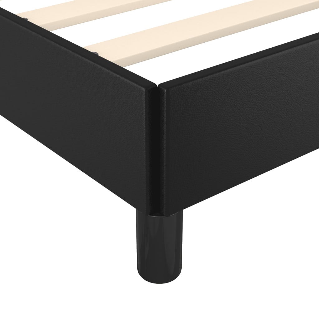Okvir za krevet s uzglavljem crni 80 x 200 cm od umjetne kože