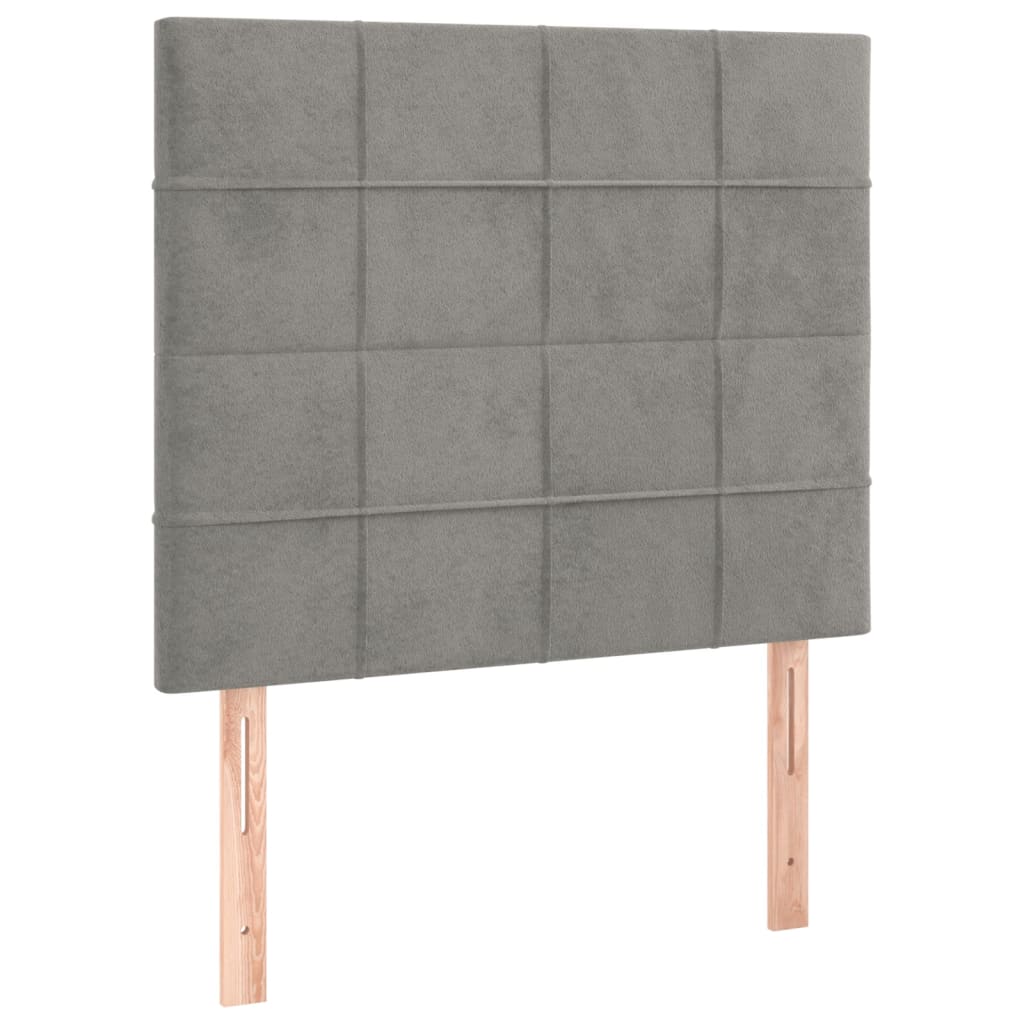 Okvir za krevet bez madraca svjetlosivi 80x200 cm baršunasti
