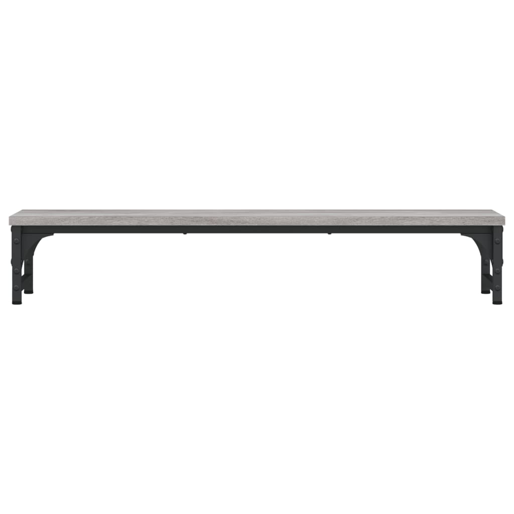Stalak za monitor siva boja hrasta 85 x 23 x 15,5 cm drveni