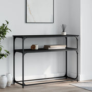 Konzolni stol crni 100 x 35,5 x 75 cm od konstruiranog drva