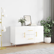 Komoda sjajna bijela 100x36x60 cm od konstruiranog drva