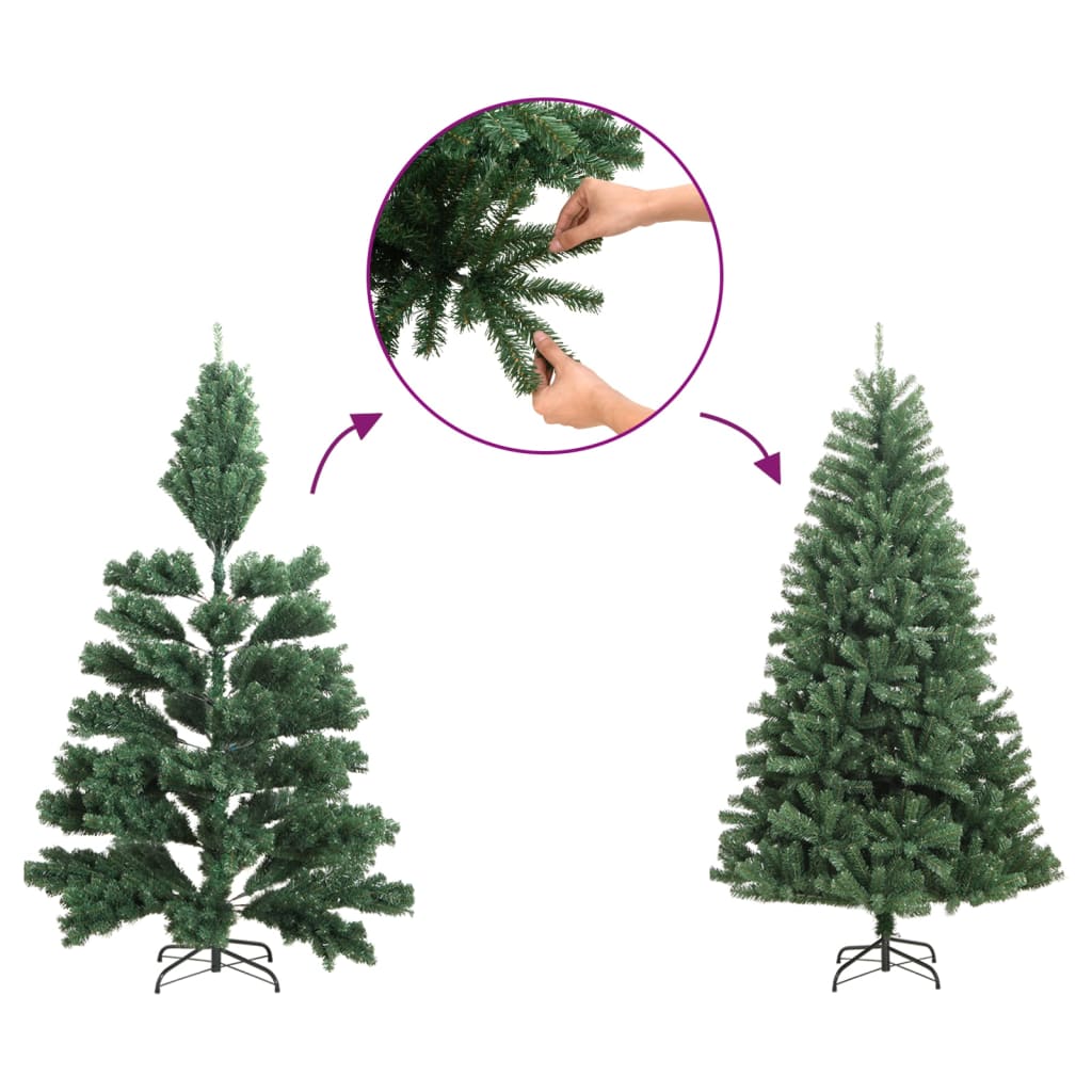 Umjetno božićno drvce sa šarkama i šiškama 120 cm