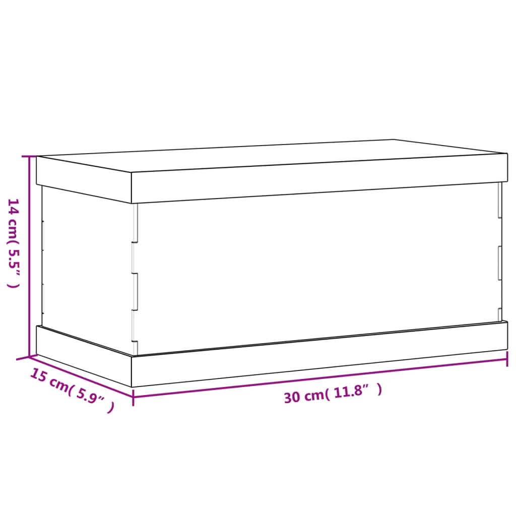 Kutija za izlaganje prozirna 30 x 15 x 14 cm akrilna