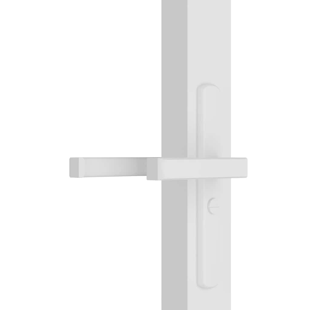 Unutarnja vrata 93 x 201,5 cm Bijela od ESG stakla i aluminija