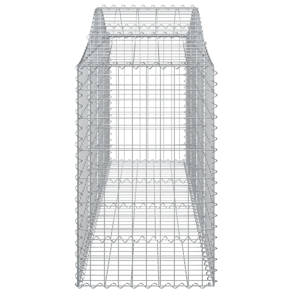 Lučne gabionske košare 8 kom 200x50x80/100 cm pocinčano željezo