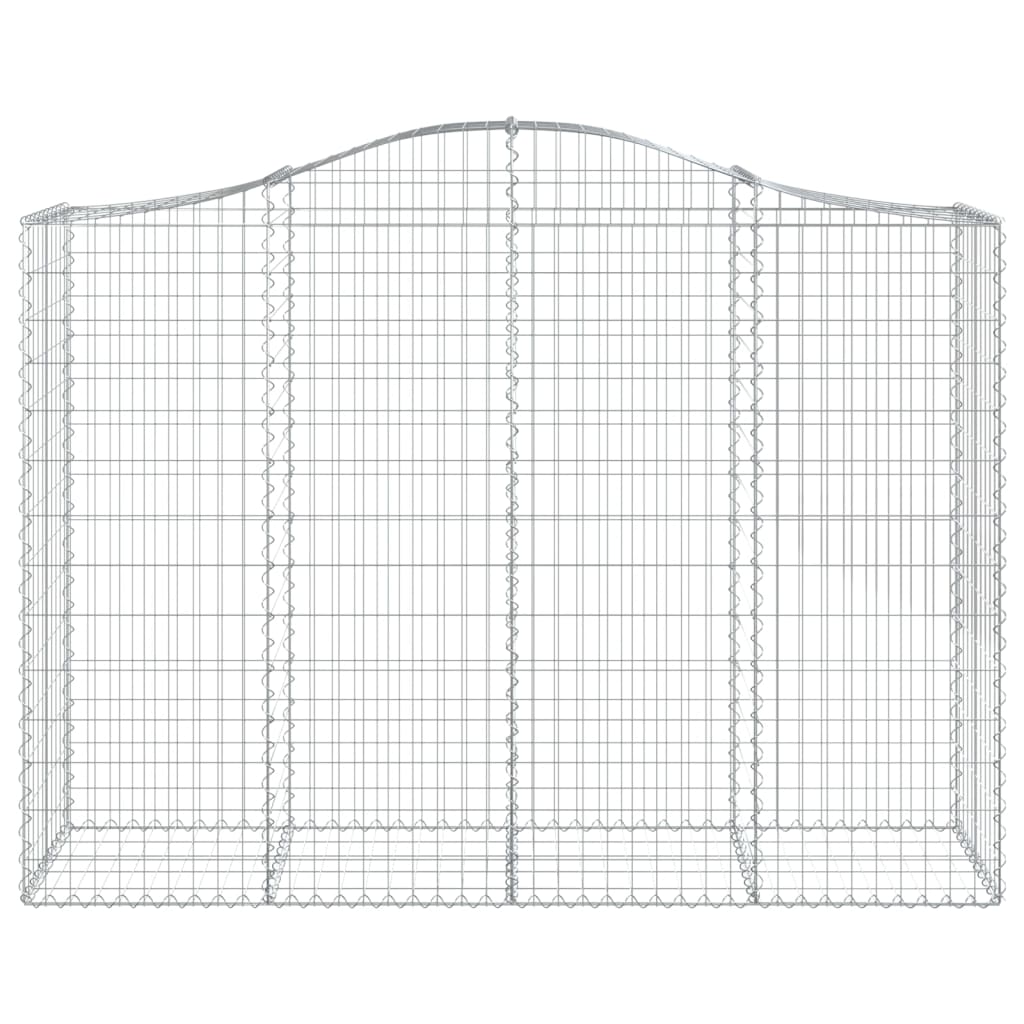 Lučne gabionske košare 6 kom 200x50x140/160cm pocinčano željezo
