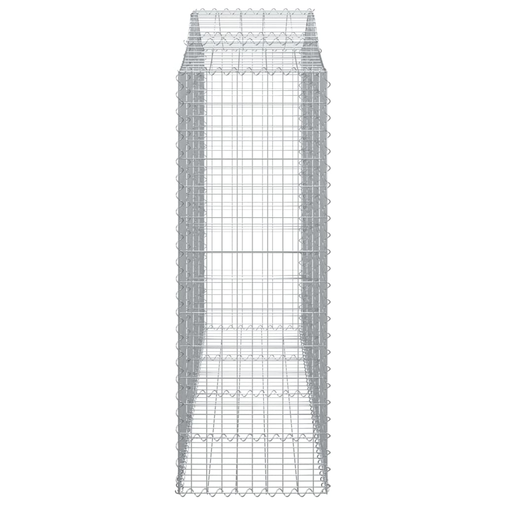 Lučne gabionske košare 6 kom 200x50x140/160cm pocinčano željezo