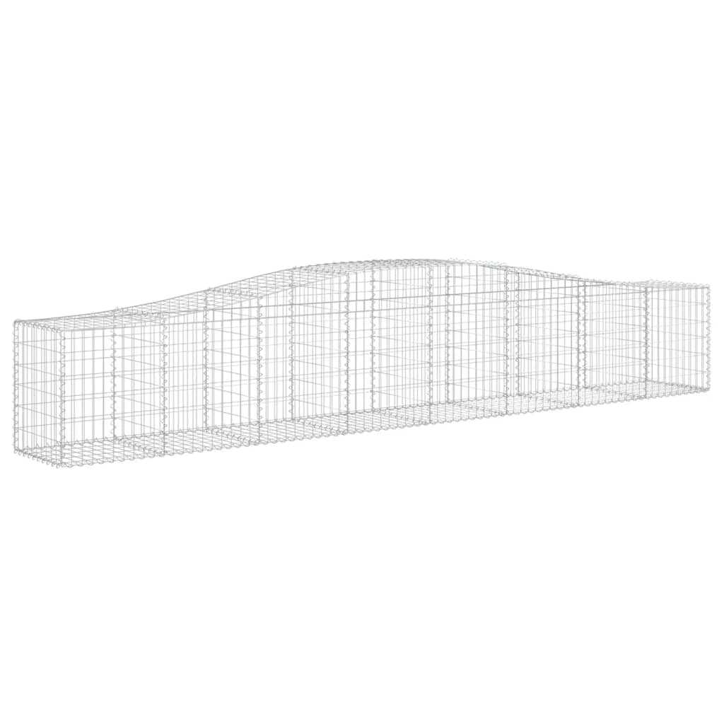 Lučne gabionske košare 3 kom 400x50x60/80 cm pocinčano željezo