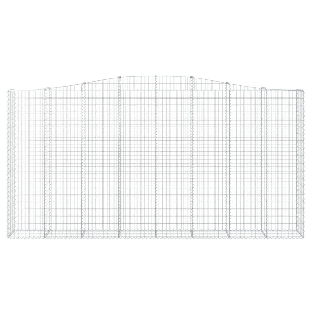 Lučne gabionske košare 2 kom 400x50x200/220cm pocinčano željezo