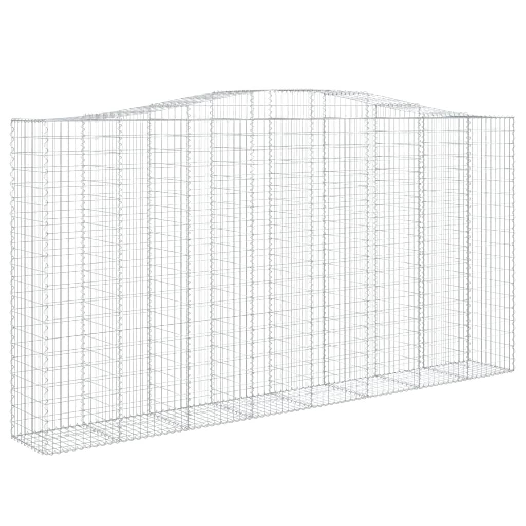 Lučne gabionske košare 4 kom 400x50x200/220cm pocinčano željezo