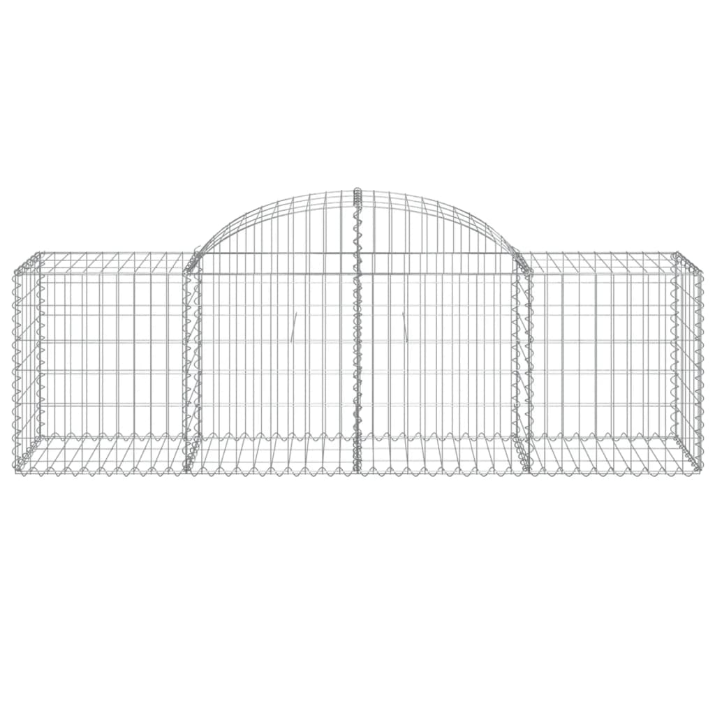 Lučne gabionske košare 50 kom 200x50x60/80 cm pocinčano željezo