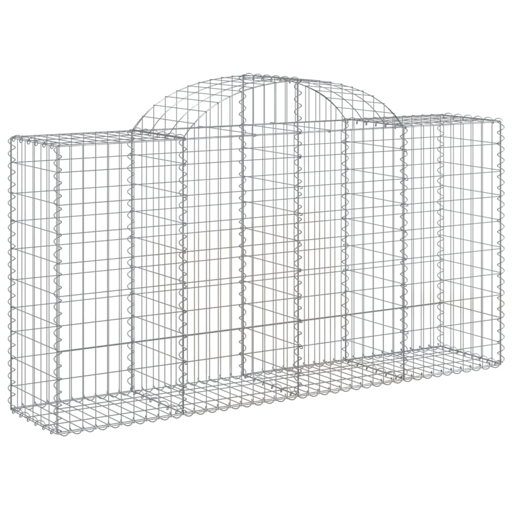 Lučne gabionske košare 5 kom 200x50x100/120cm pocinčano željezo