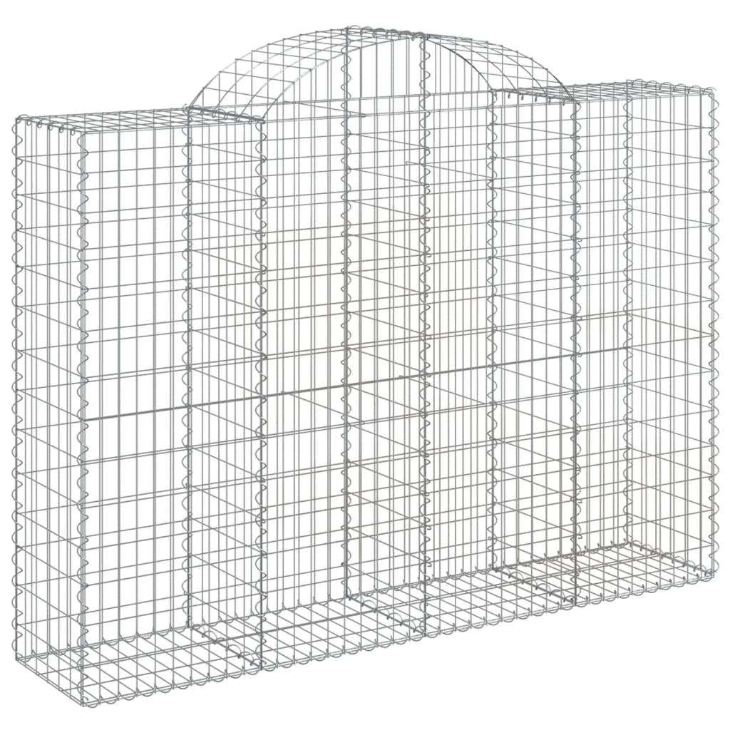 Lučne gabionske košare 3 kom 200x50x140/160cm pocinčano željezo