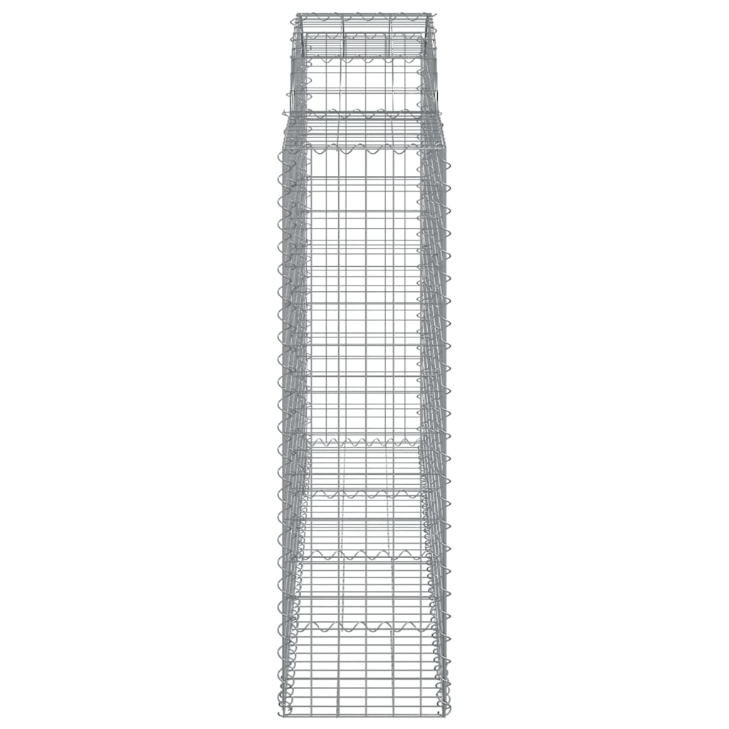 Lučne gabionske košare 40 kom 200 x 50 x 140/160 cm željezne