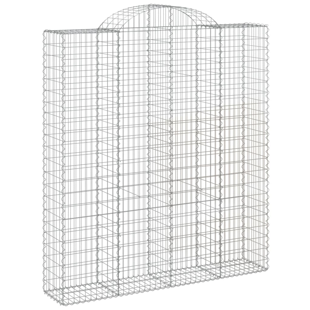 Lučne gabionske košare 18 kom 200x50x220/240 cm pocinčano željezo