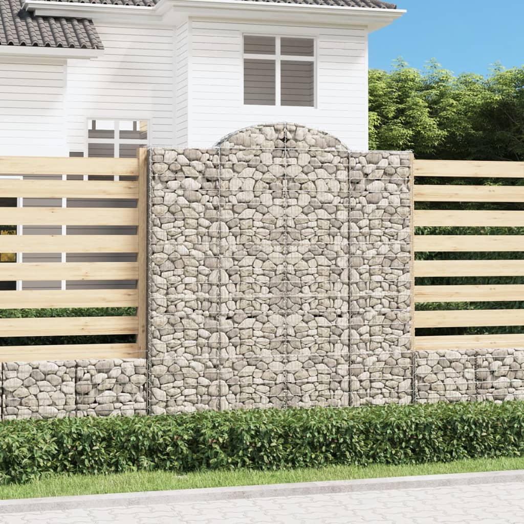 Lučne gabionske košare 18 kom 200x50x220/240 cm pocinčano željezo