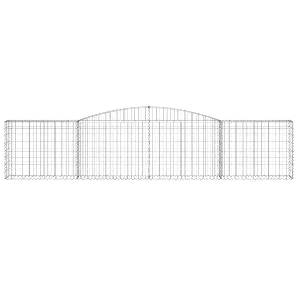 Lučne gabionske košare 20 kom 400x30x80/100cm pocinčano željezo
