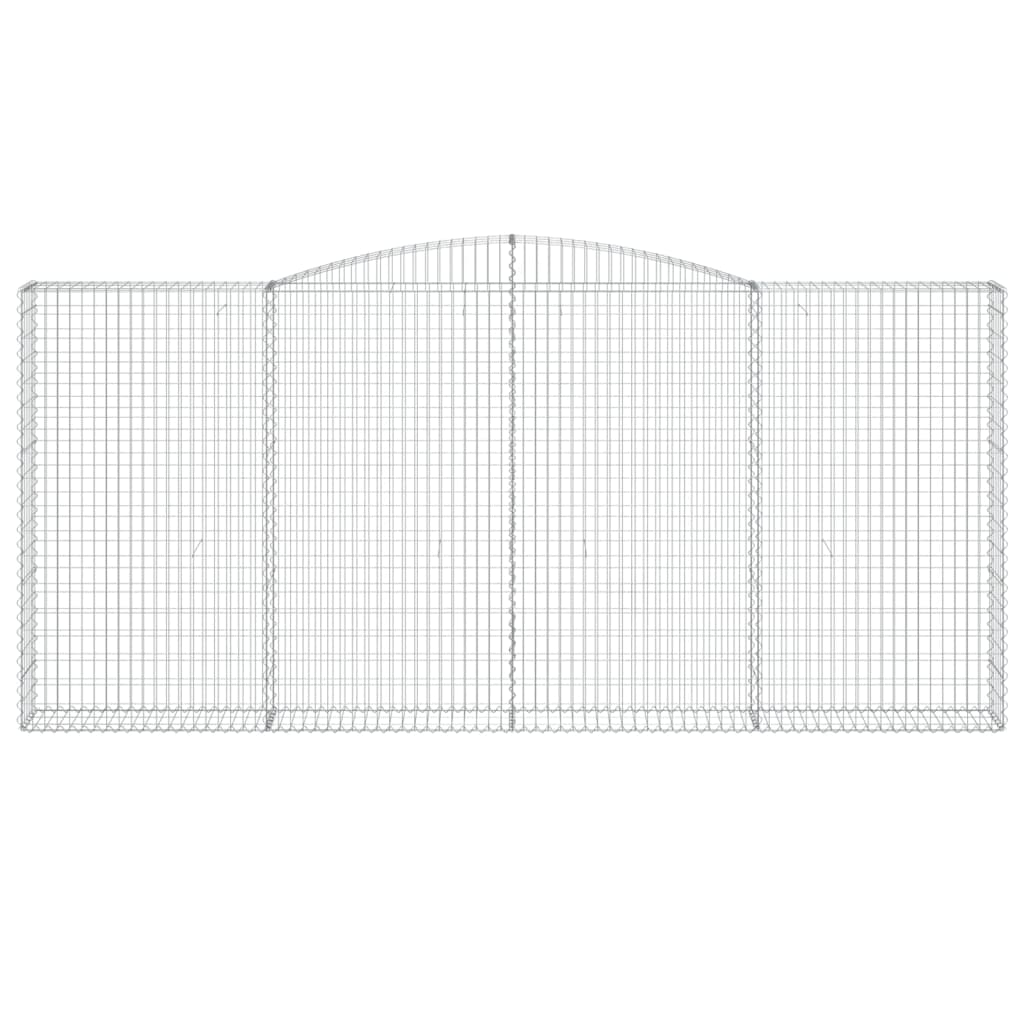 Lučne gabionske košare 15kom 400x30x180/200cm pocinčano željezo