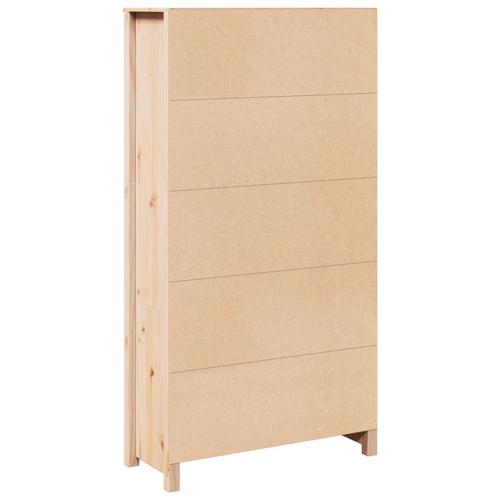 Visoka komoda 80 x 35 x 154 cm od masivne borovine