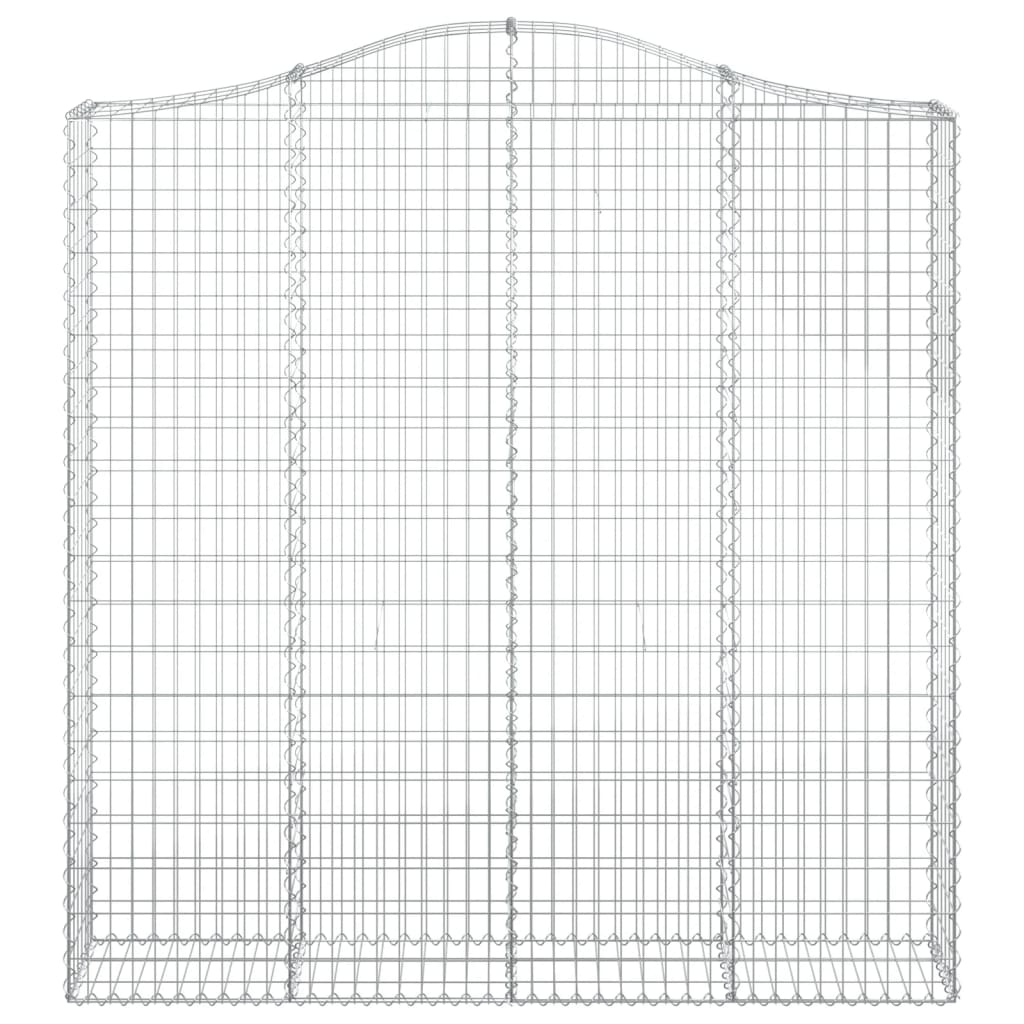 Gabionska košara s lukom 200x30x200/220 cm pocinčano željezo