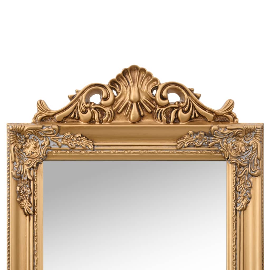 Samostojeće ogledalo zlatno 40 x 160 cm