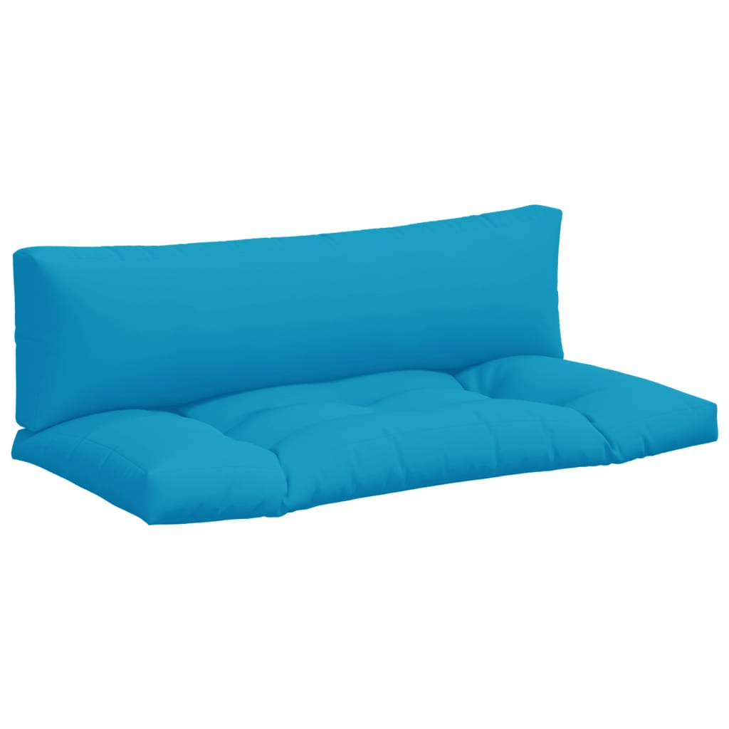 Jastuci za palete 2 kom svjetloplavi od tkanine