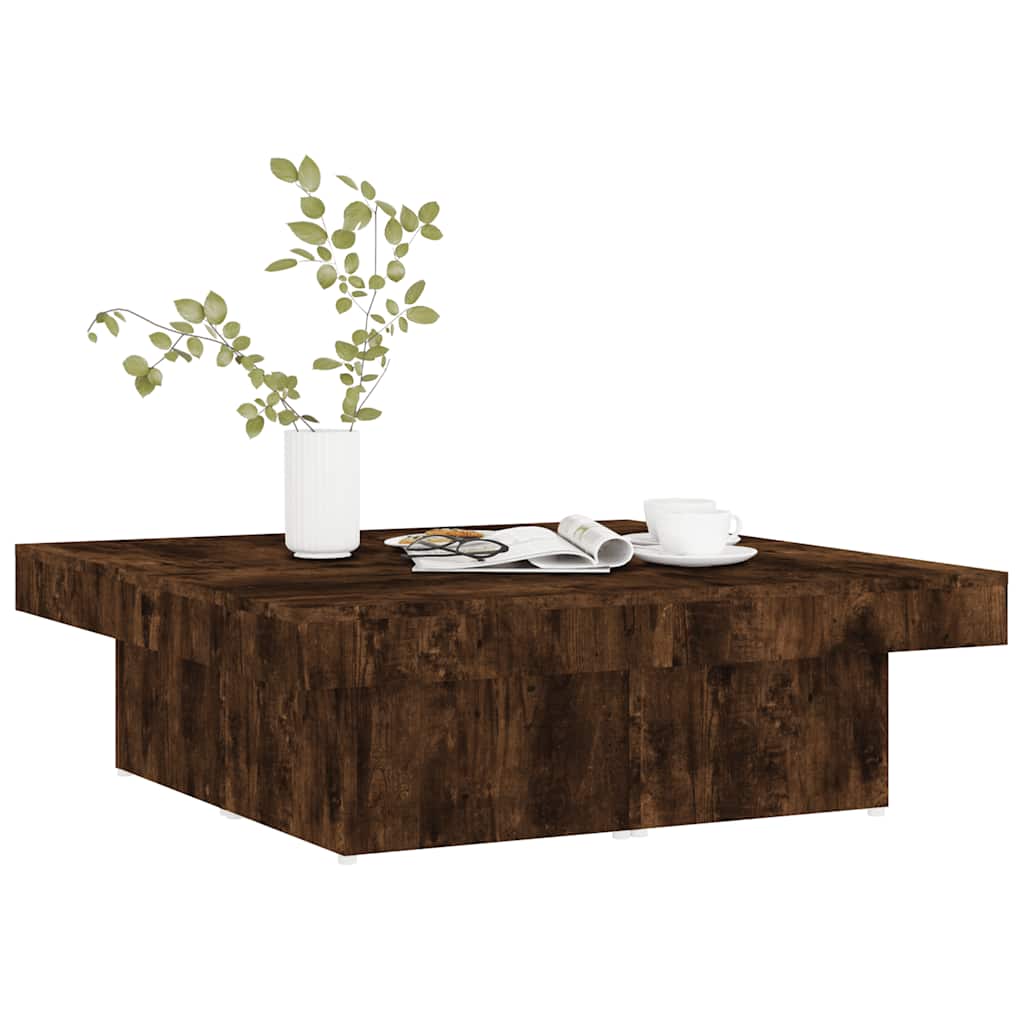 Stolić za kavu boja hrasta 90x90x28 cm od konstruiranog drva