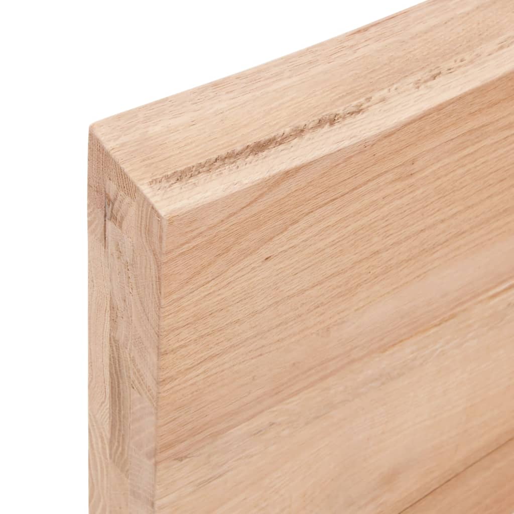 Stolna ploča svjetlosmeđa 100x40x(2-6) cm tretirana hrastovina