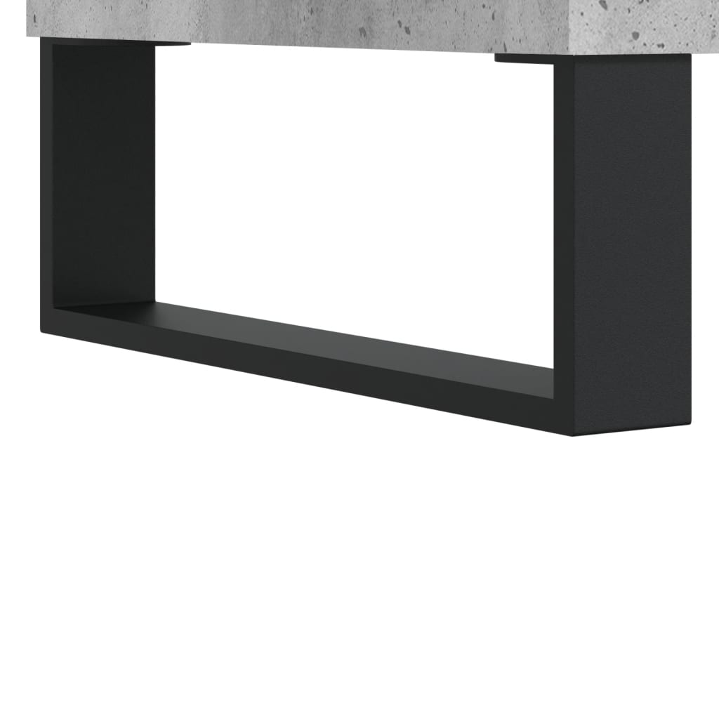 Ormarić s policama boja betona 69,5x32,5x90cm konstruirano drvo