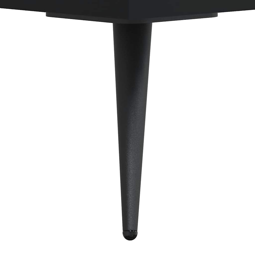 TV ormarić crni 150x30x44,5 cm od konstruiranog drva