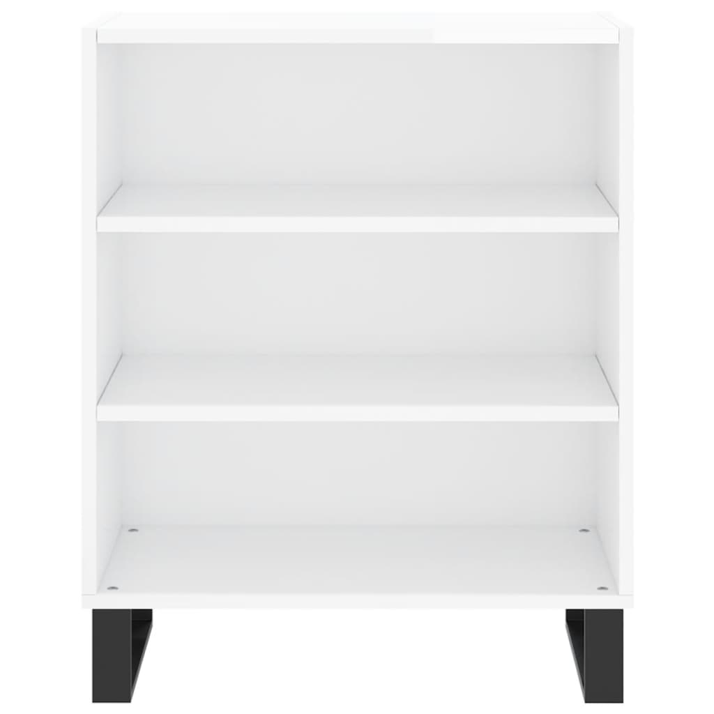 Komoda sjajna bijela 57 x 35 x 70 cm od konstruiranog drva