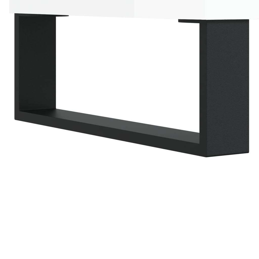 Komoda sjajna bijela 57 x 35 x 70 cm od konstruiranog drva