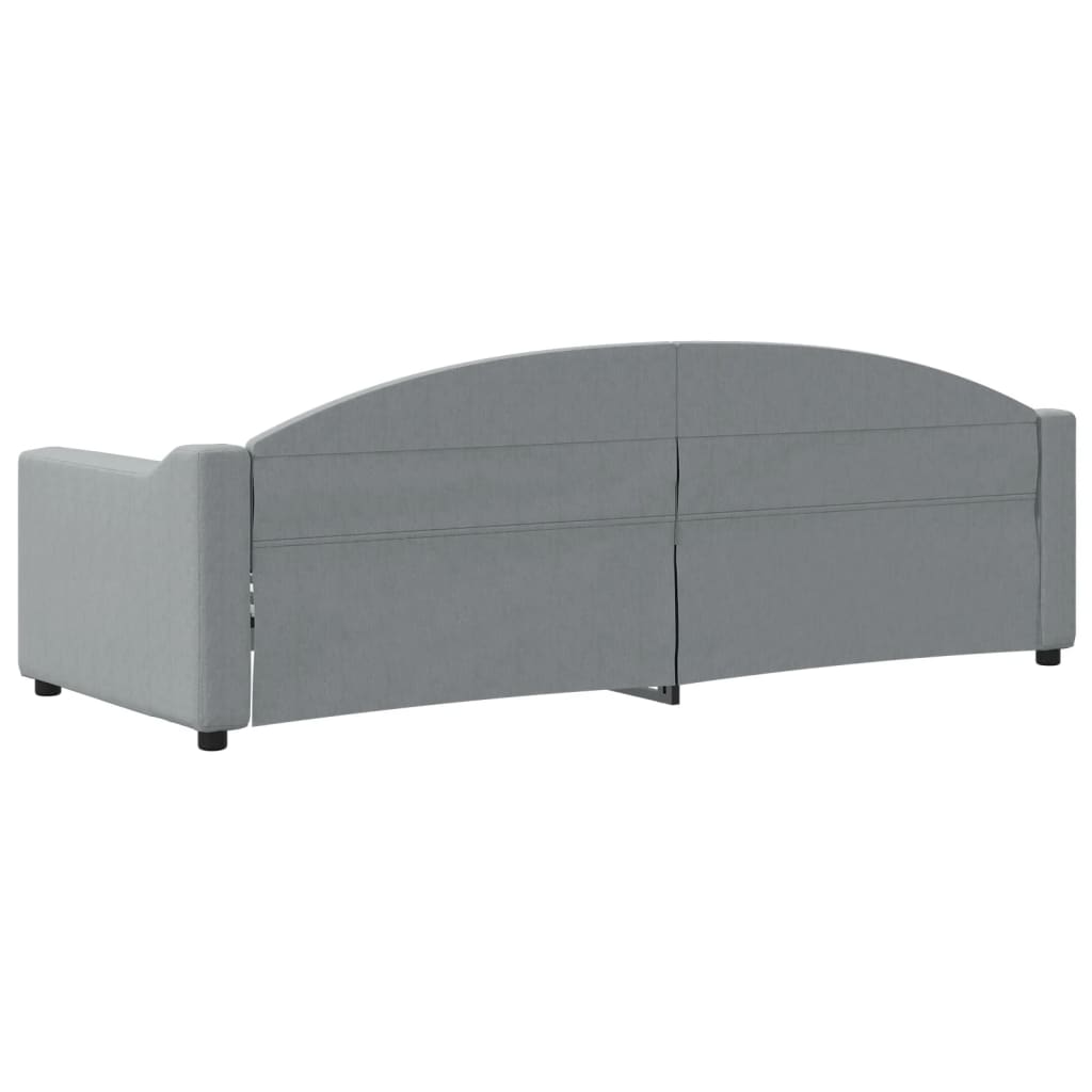 Dnevni krevet svjetlosivi 80 x 200 cm od tkanine