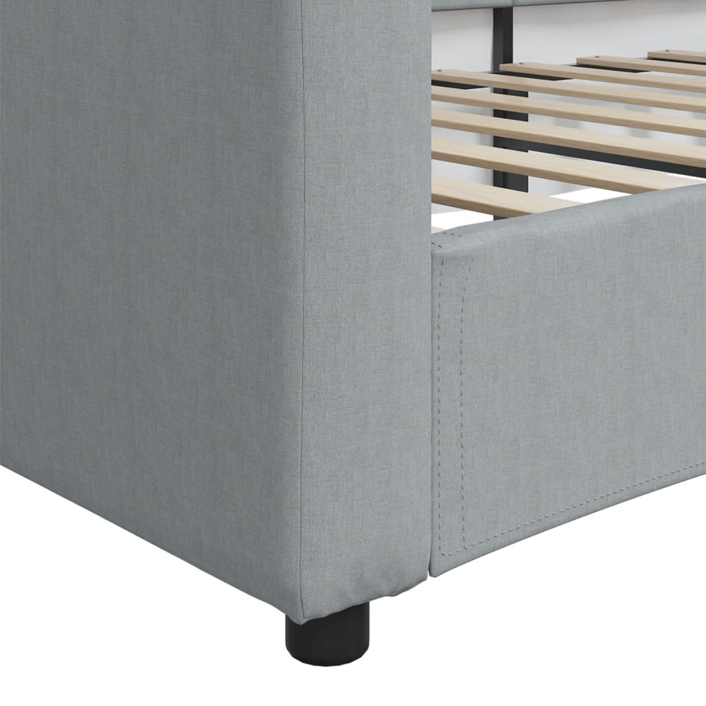 Dnevni krevet svjetlosivi 80 x 200 cm od tkanine