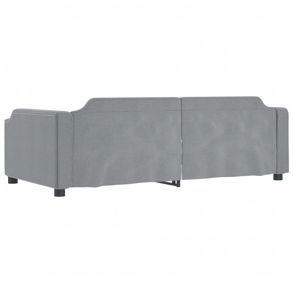 Dnevni krevet svjetlosivi 80 x 200 cm od tkanine