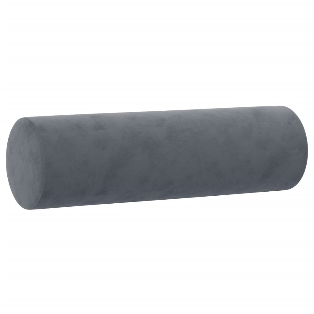4-dijelni set sofa s jastucima tamnosivi baršunasti Siva