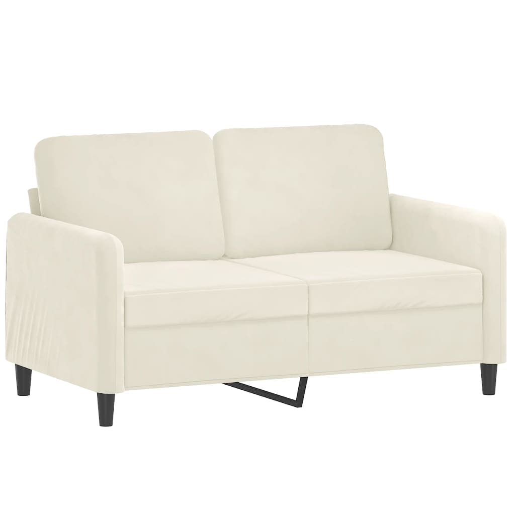 3-dijelni set sofa krem baršunasti
