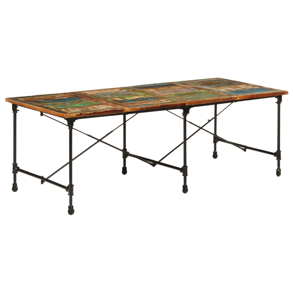Blagovaonski stol 220 x 90 x 77 cm od masivnog obnovljenog drva
