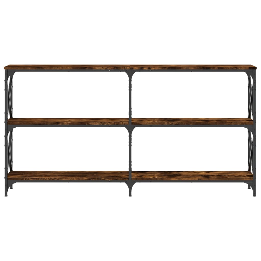 Konzolni stol boja hrasta 156 x 28 x 80,5 cm konstruirano drvo