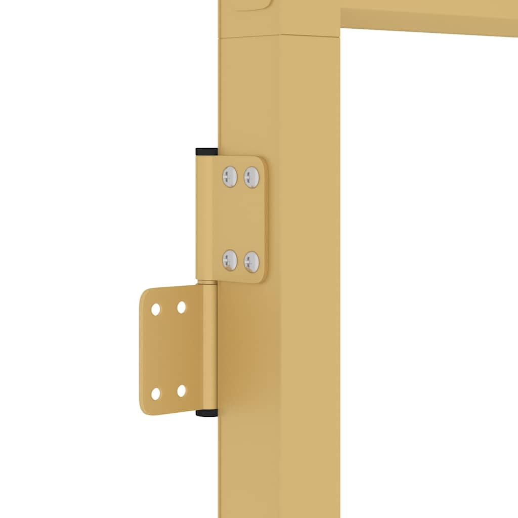 Sobna vrata tanka zlatna 93x201,5 cm kaljeno staklo i aluminij