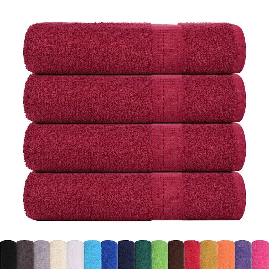 Ručnici za ruke FROGN 4 kom. Bordo 50x100 cm 360 g/m²