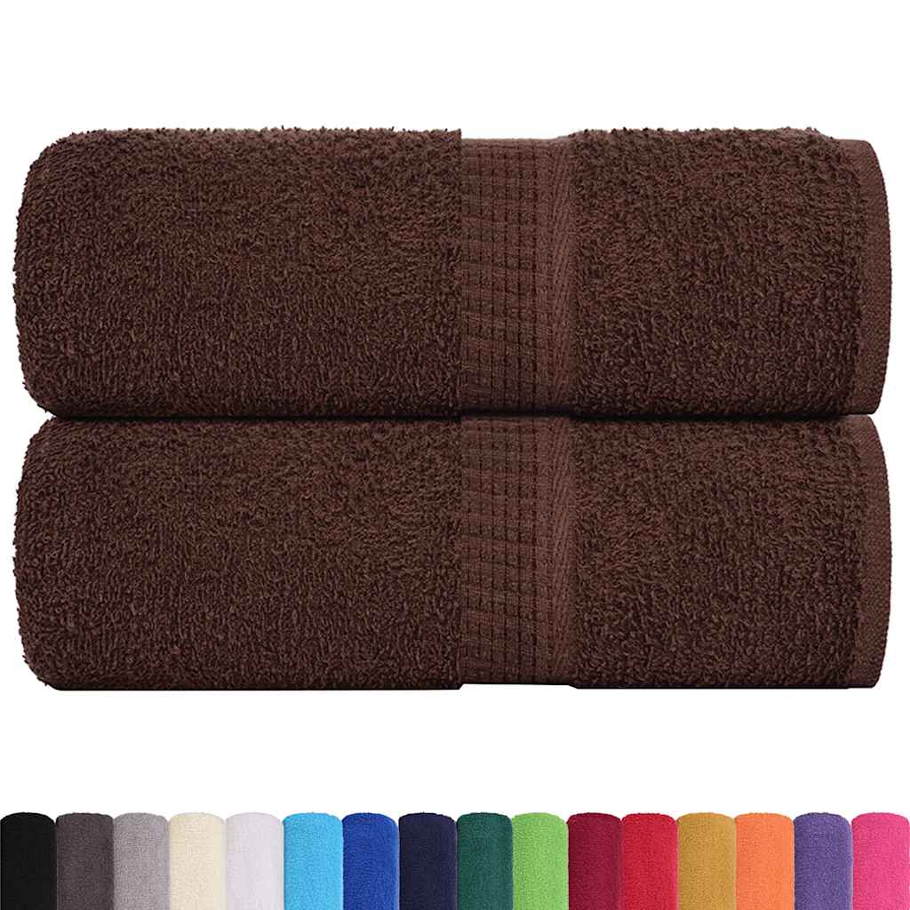 Ručnici za goste FROGN 2 kom. Smeđi 30x50 cm 360 g/m²