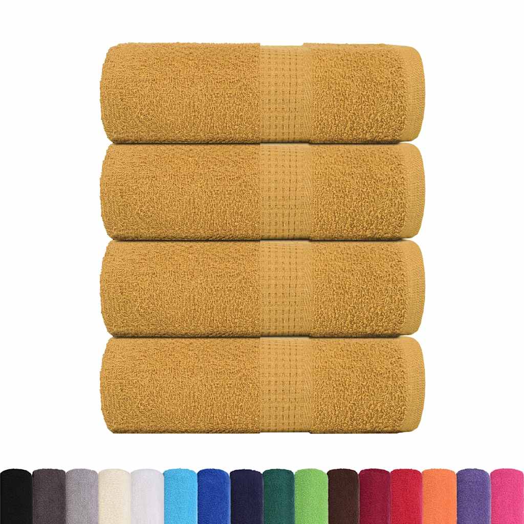 Ručnici za pranje FROGN 4 kom zlatne 30x30 cm 360 g/m²