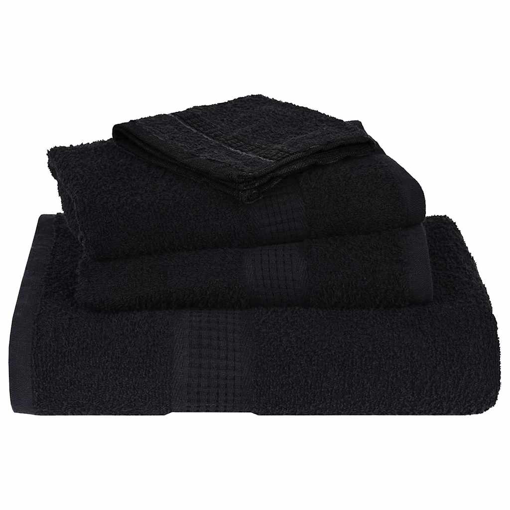 Ručnici za pranje FROGN 2 kom. Crne 30x30 cm 360 g/m²