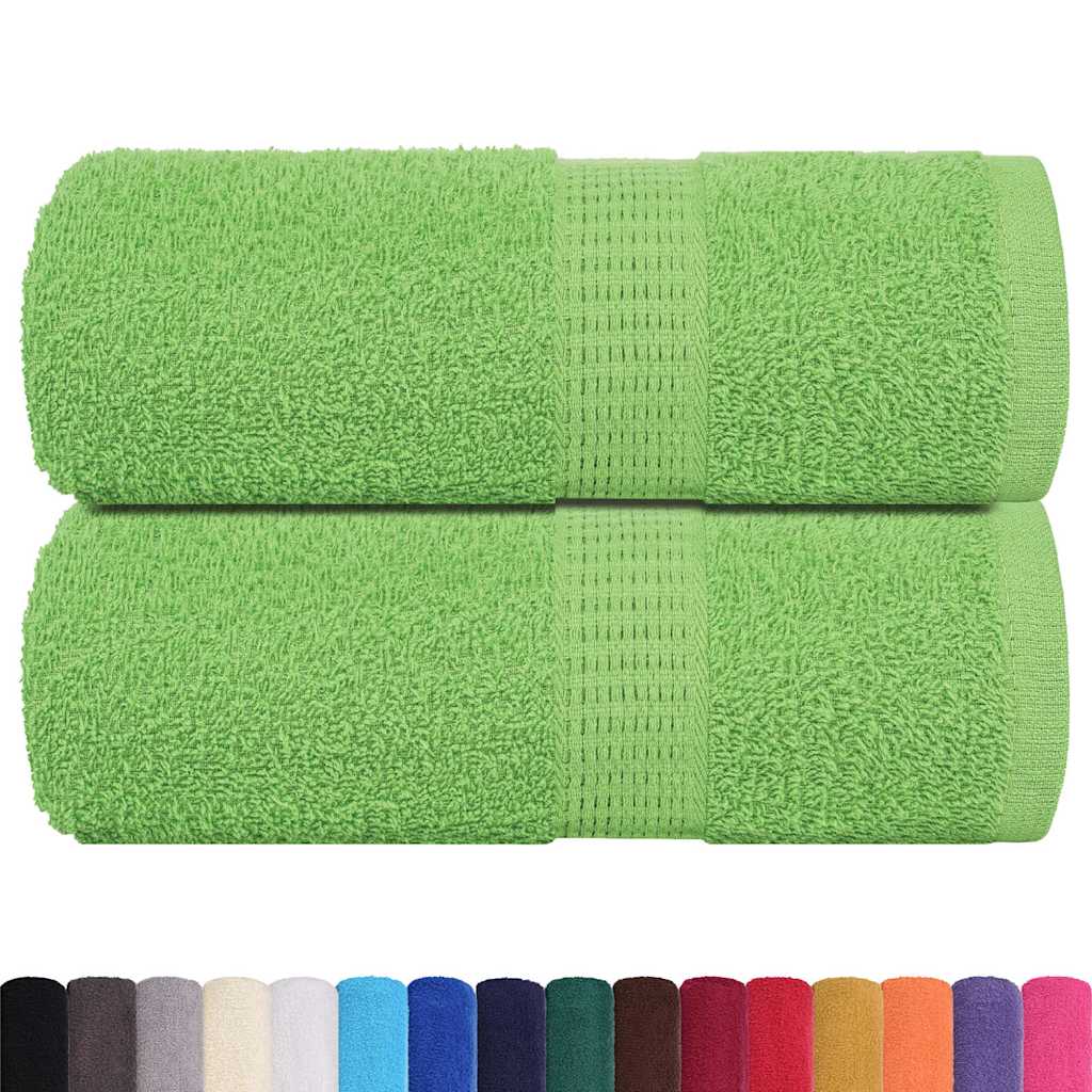 Ručnici za goste FROGN 2 kom. Zelene boje jabuke 30x50 cm 360 g/m²