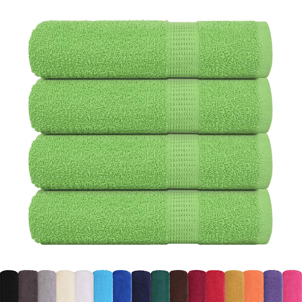 Ručnici za ruke FROGN 4 kom. Zelene boje jabuke 50x100 cm 360 g/m²